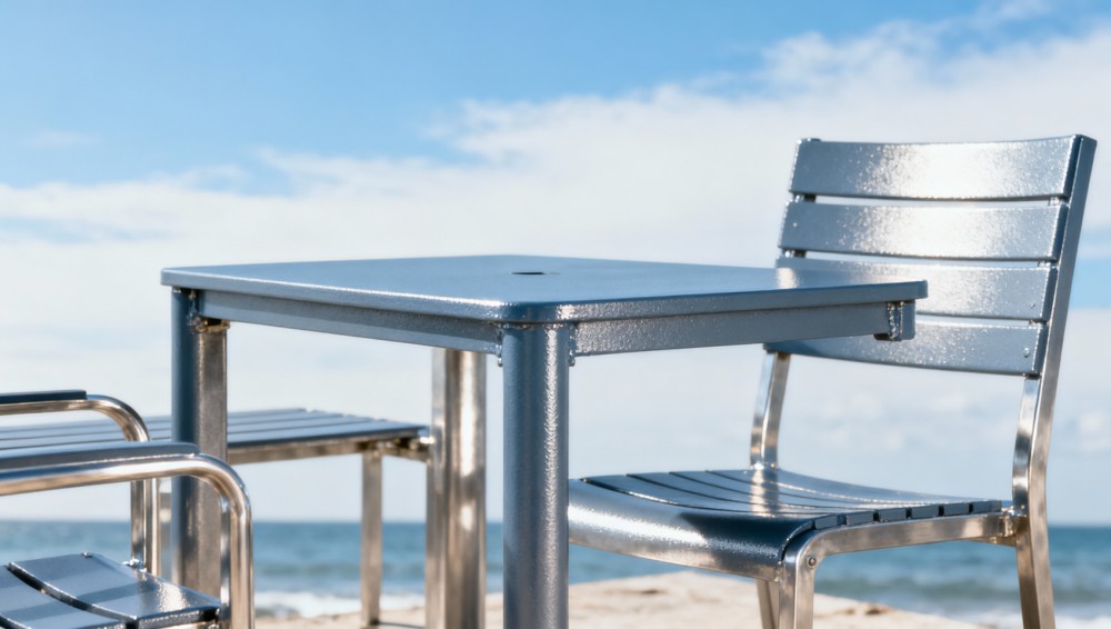 Cast aluminum patio sets: Do powder-coated finishes chip near coastal salt air? Cast aluminum patio sets: Do powder-coated finishes chip near coastal salt air?