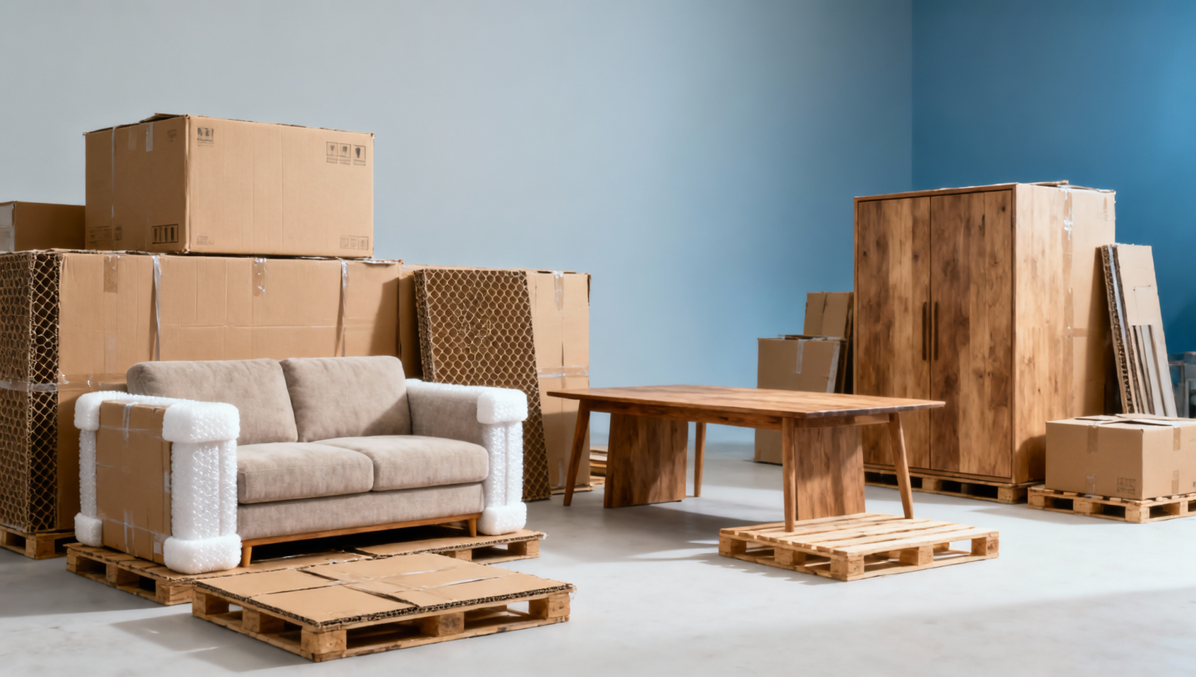 Hidden costs in packaging materials for large furniture shipments