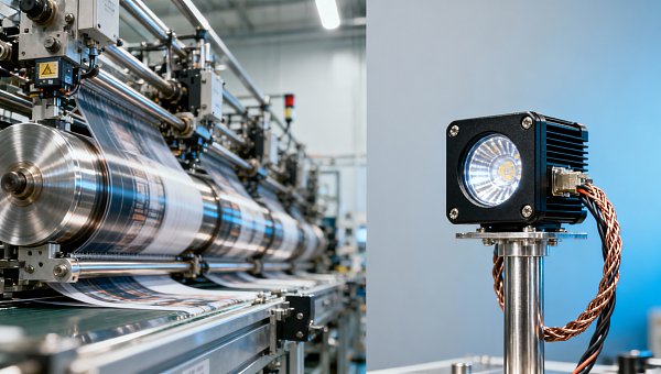 Textile manufacturing downtime caused by unshielded LED modules near RF equipment