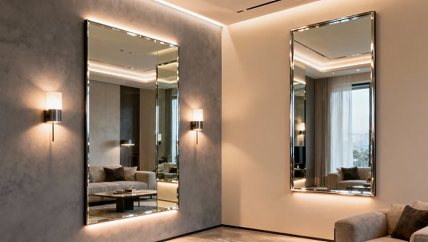 Frameless Wall Mirrors or Framed Ones for Modern Interiors