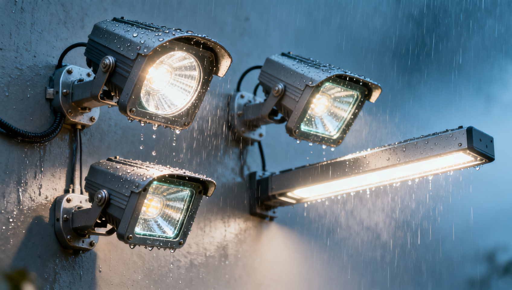 Which outdoor LED lights work best in wet environments
