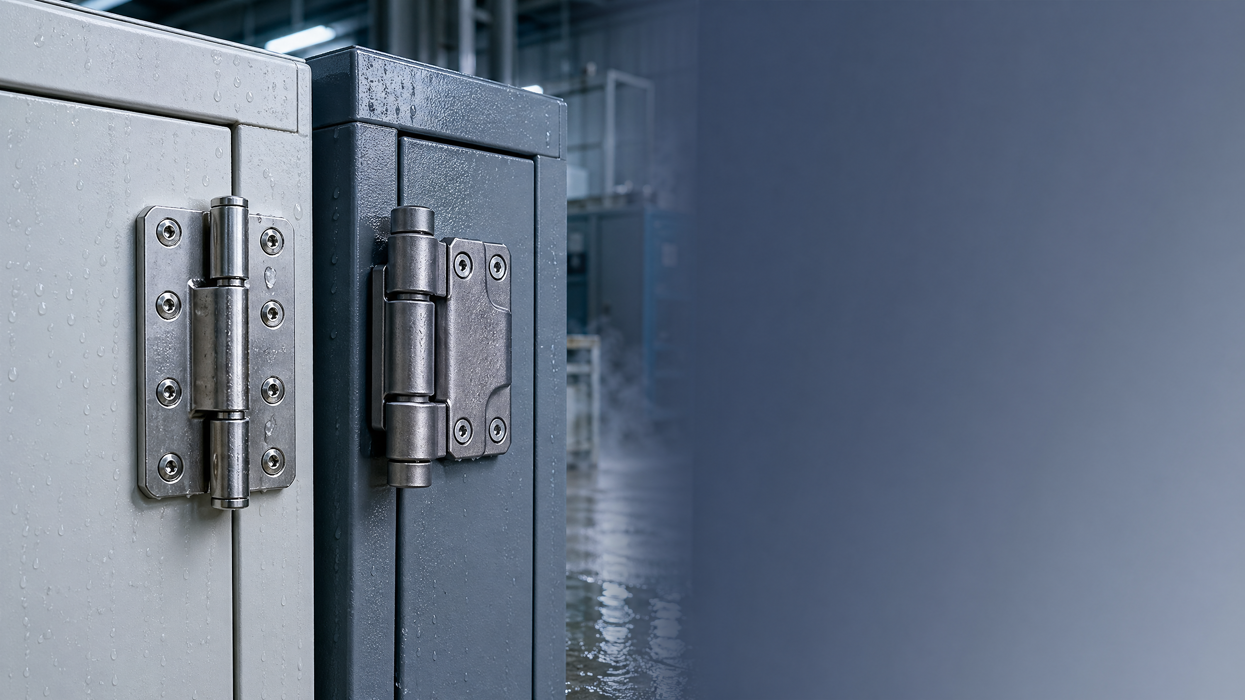 Heavy Duty Hinges Stainless Steel or Zinc for Wet Areas