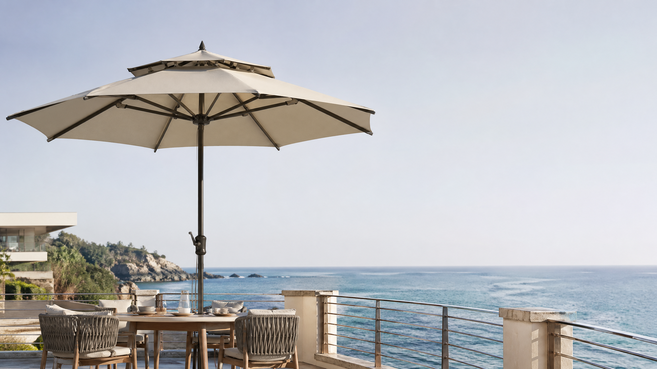 Wind Resistant Patio Umbrellas That Hold Up in Coastal Weather