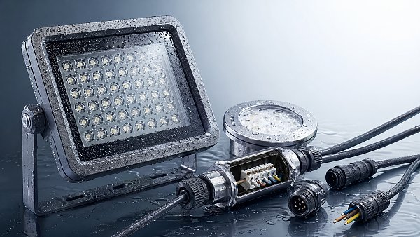 What fails first in waterproof outdoor lighting systems?