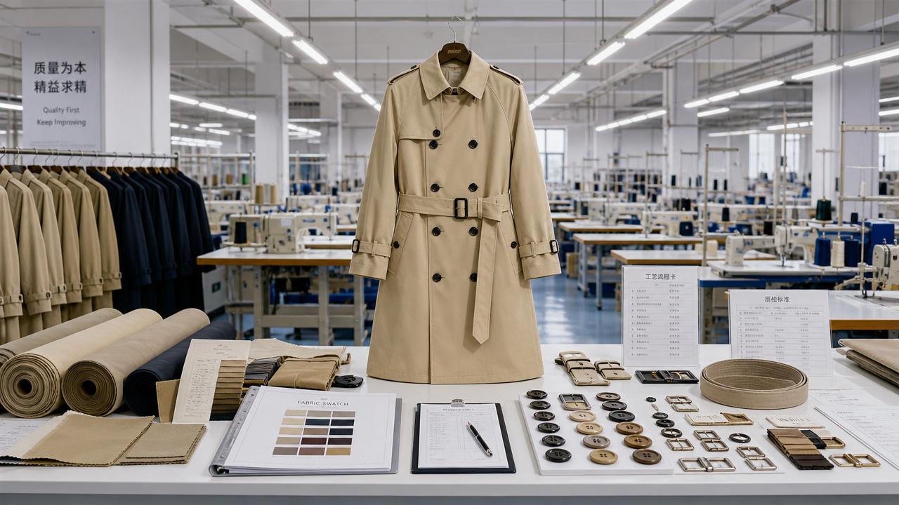 Trench Coat Manufacturer Evaluation: What Signals Reliable Bulk Production