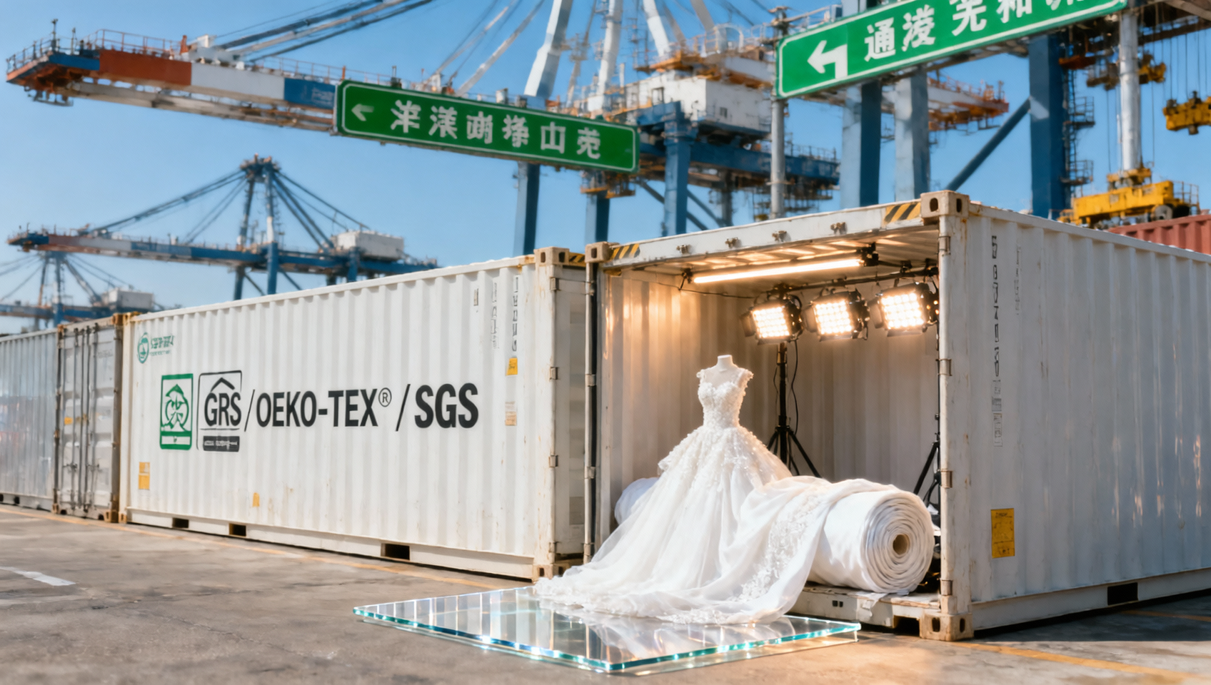 Shanghai Yangshan Port Launches Green Inspection Channel for Wedding Photography Props