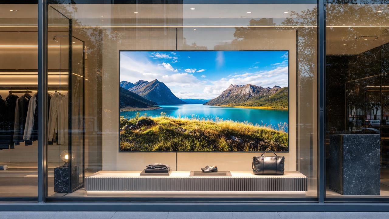 Retail Display Screens: Brightness Levels for Window-Facing Stores