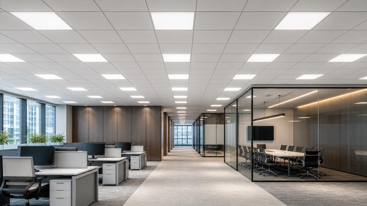 LED Panel Light 60x60: UGR and Efficiency in Office Projects