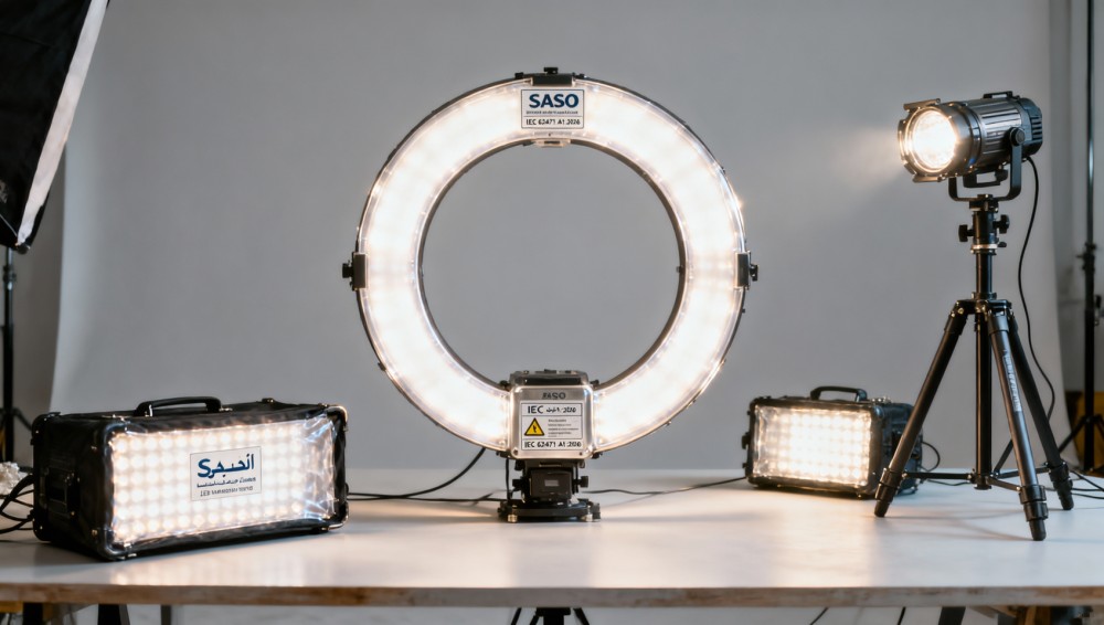 SASO Mandates IEC 62471:2026+A1:2026 for Wedding Photo LED Lights