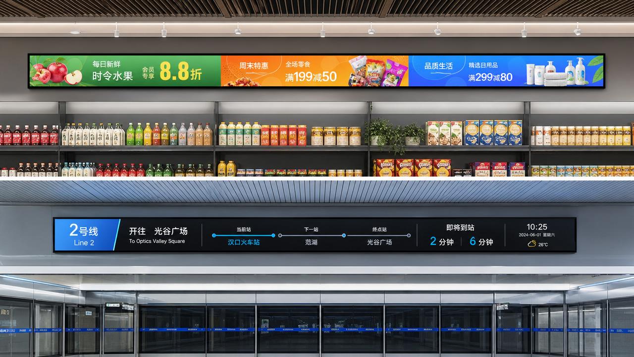 Stretched Bar LCD Display: Best Uses in Retail and Transit Signage