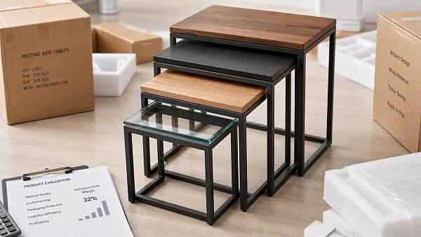 How to Compare Wholesale Nesting Side Tables by Material and Margin