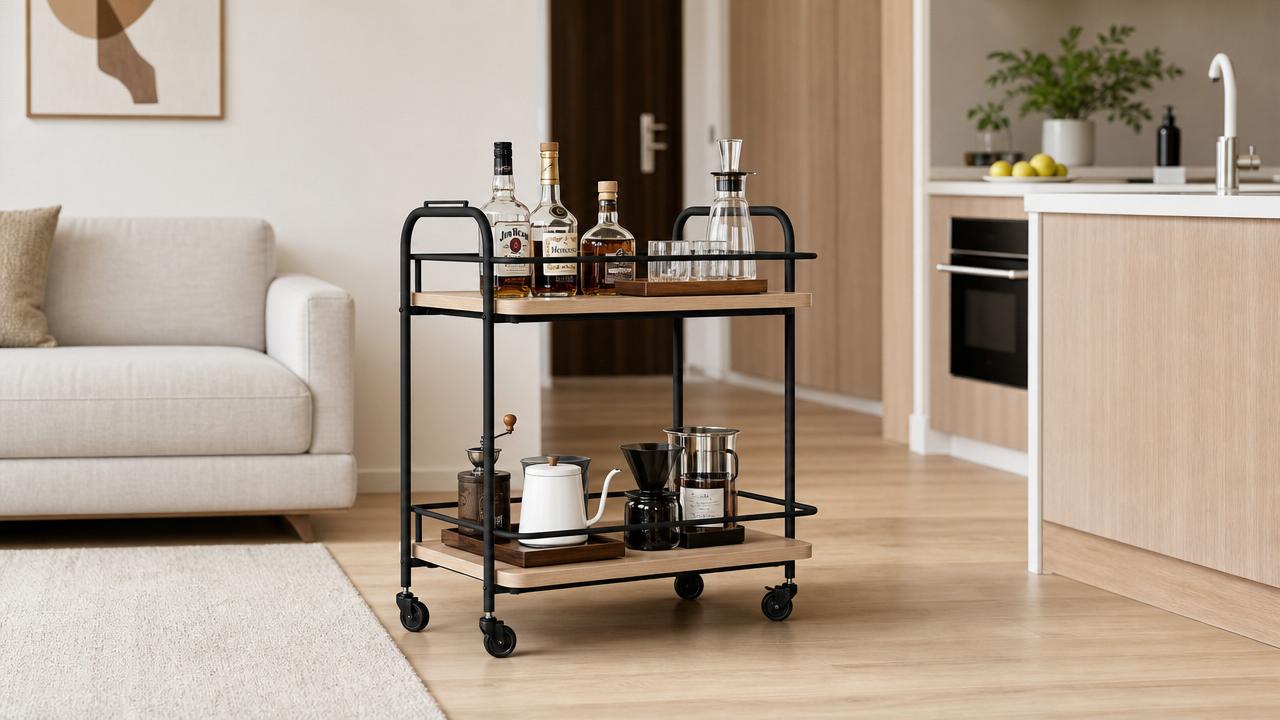 Best Bar Cart With Wheels for Small Spaces: Size and Storage Guide