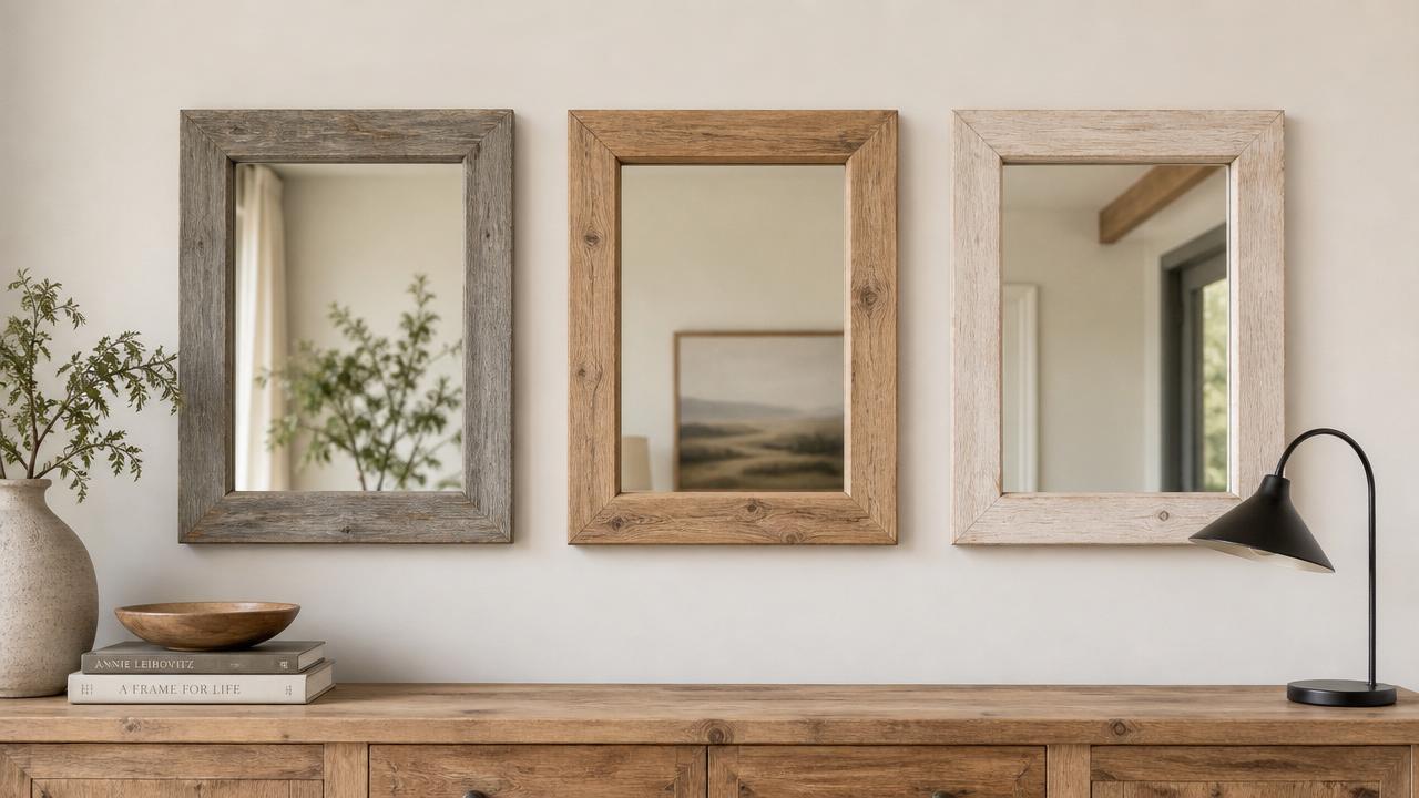 Rustic Wood Framed Mirror for Farmhouse: Frame Styles That Work Best