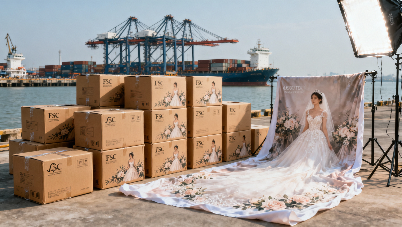 Ningbo Port Launches Green Fast-Check Channel for Wedding Photo Props