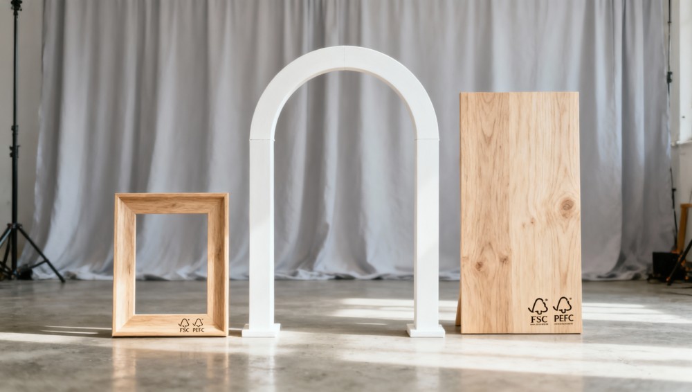 Vietnam Enforces Dual FSC+PEFC Certification for Wooden Props Packaging in Wedding Photography Exports