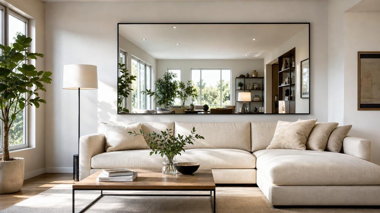 How to Choose Large Wall Mirrors for a Living Room That Feels Brighter and Bigger