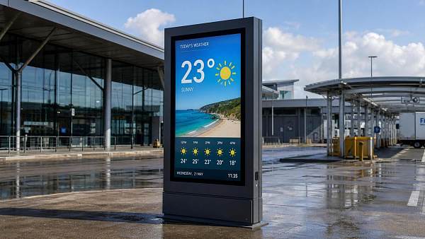 How to Compare Outdoor Digital Signage for Sunlight, Weather, and Uptime