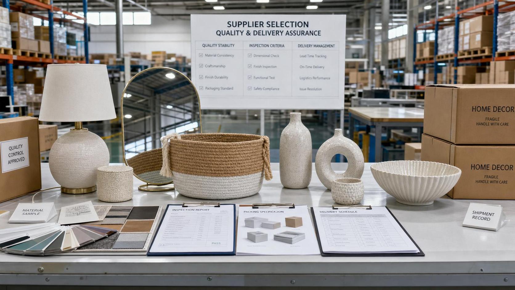 How to Vet Decor Trade Suppliers for Quality and Lead Time
