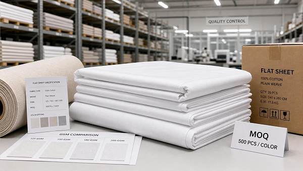 Flat Bed Sheets Wholesale: GSM, Weave, and MOQ Checklist