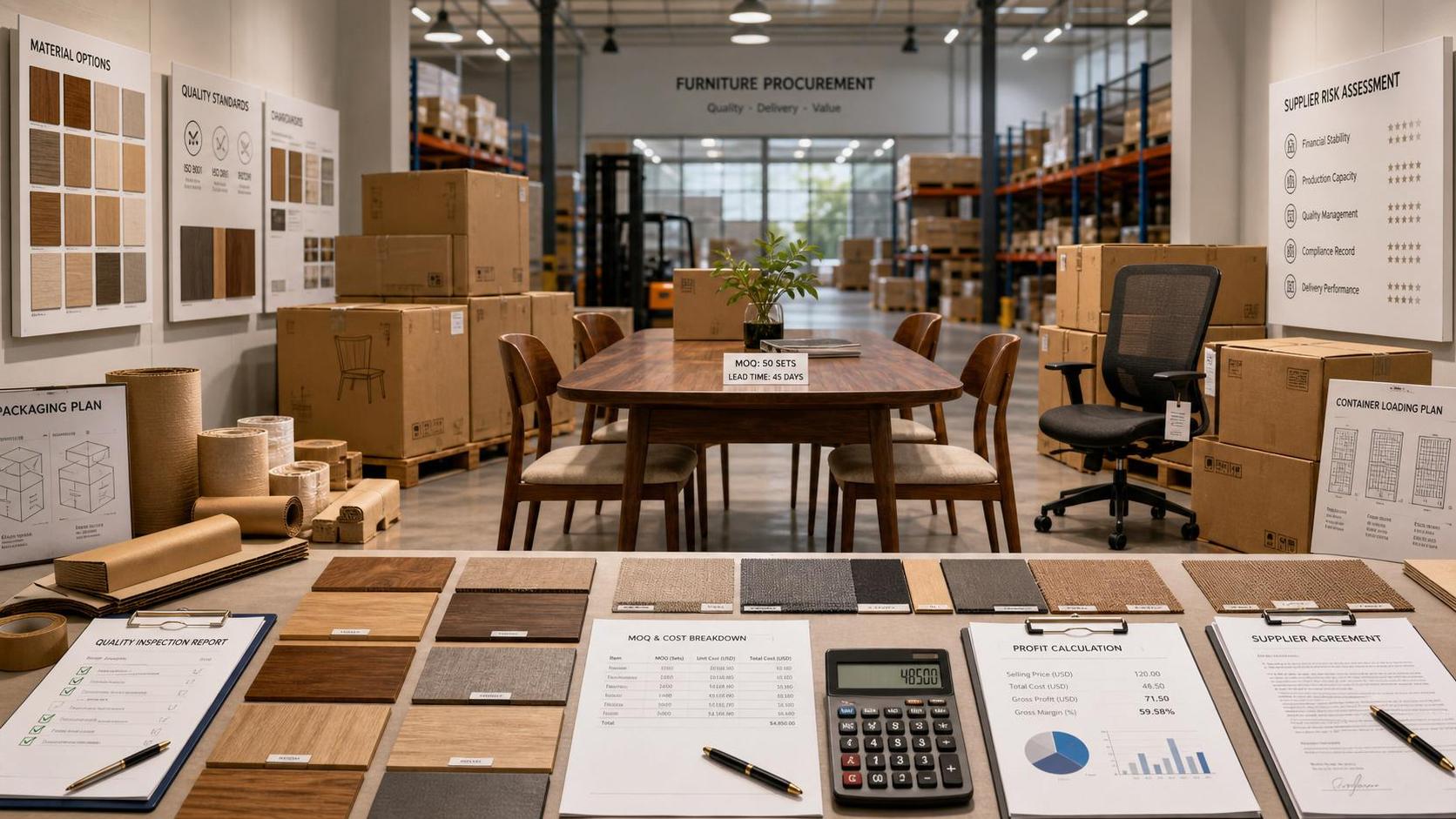 Furniture Business Procurement Guide: MOQ, Margin, and Supplier Risk Checks