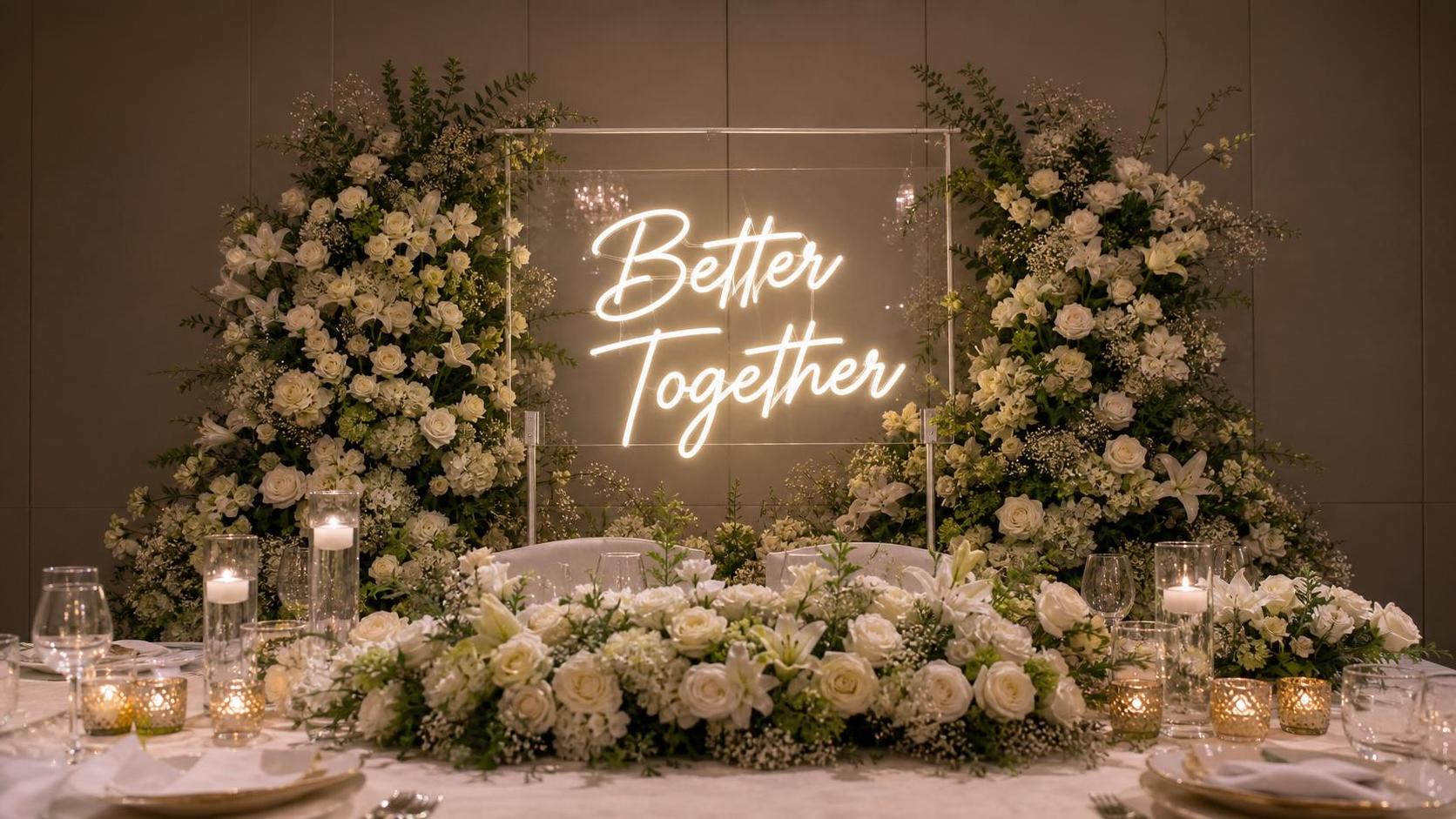 Wedding LED Neon Signs Custom: Size, Brightness, and Power Setup Tips