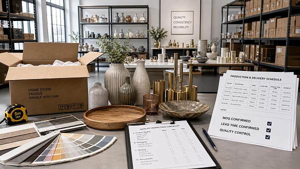 How to Evaluate a Home Decor Vendor for MOQ, Lead Time, and Quality Control