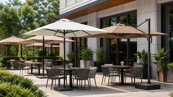 How to Choose Patio Umbrellas for Restaurants Based on Wind Rating and Coverage