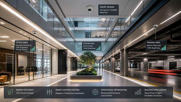 When does smart lighting technology pay off in commercial buildings?