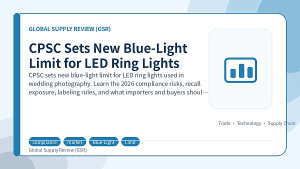 CPSC Sets New Blue-Light Limit for LED Ring Lights