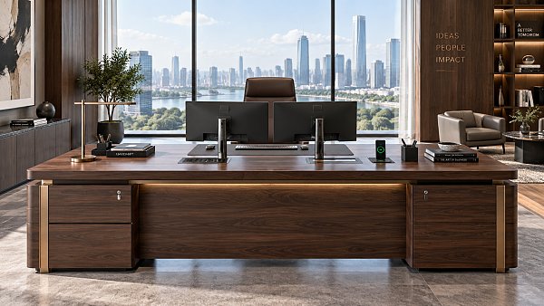 When does a custom executive office desk justify its higher cost?