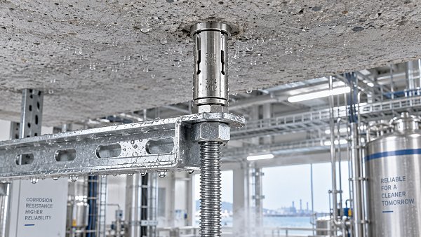 When do zinc drop in anchors need corrosion-resistant coatings?