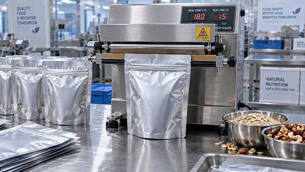 When should you heat seal aluminum foil zipper bags for food storage?