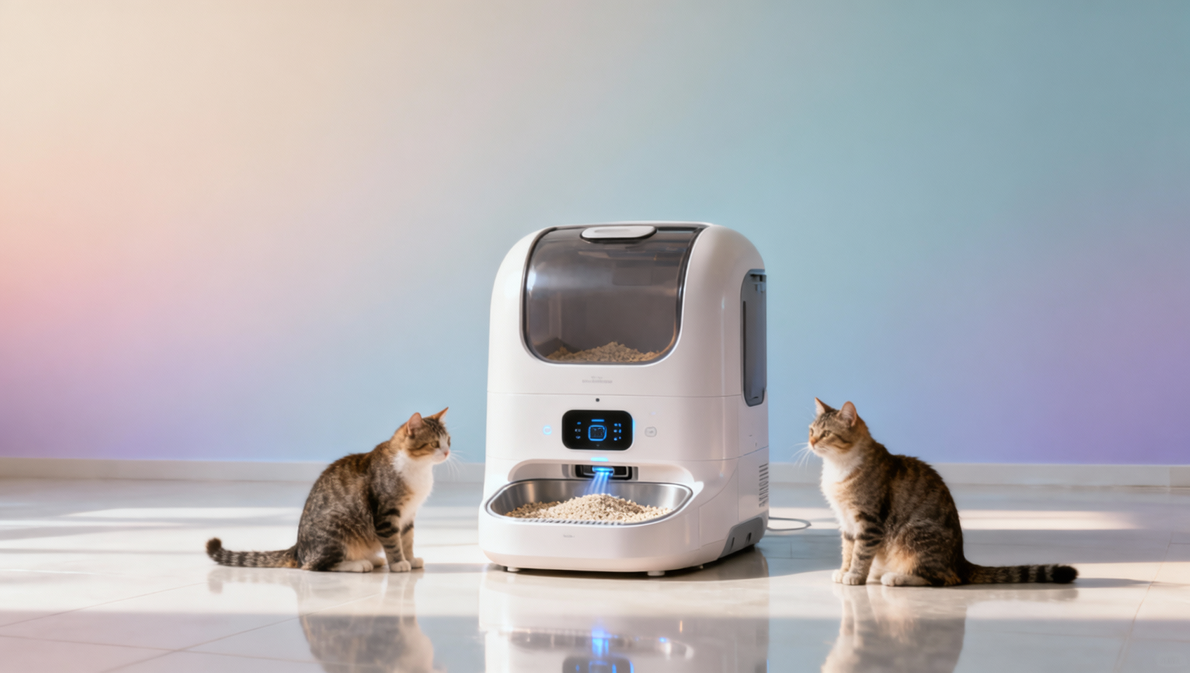 Multo Casts Self Cleaning Litter Box for Multiple Cats | Smart Automatic Hygiene