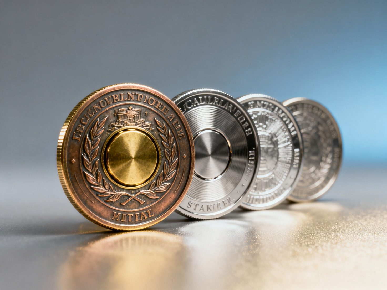 Embedid Coin Custom Challenge Coins with Embedded Metal Cores