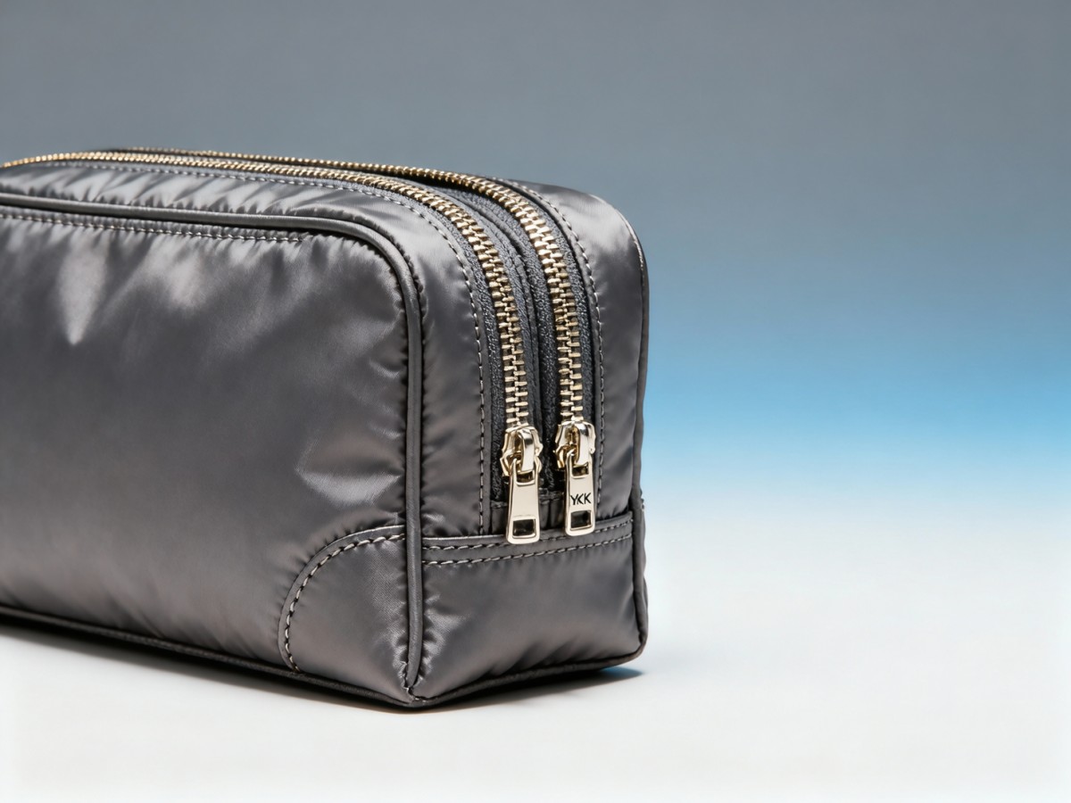 Custom makeup bags with dual-zippered compartments: how seam placement affects durability during daily transit