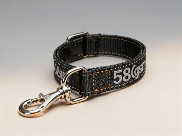 Custom printed dog collars that fray at the stitching line — what fabric weight actually holds up