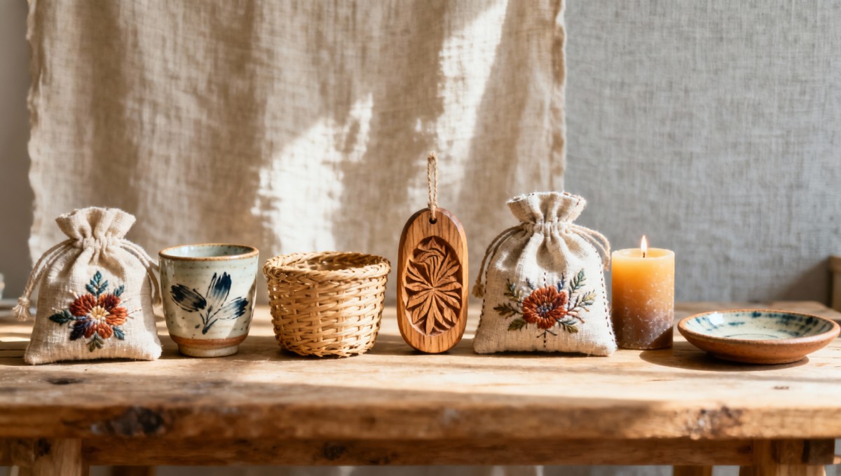 Artisanal gifts labeled Artisanal gifts labeled