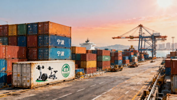 Ningbo Port Fitness Equipment Export Space Tightens, US West Coast Rates Surge 18% in April