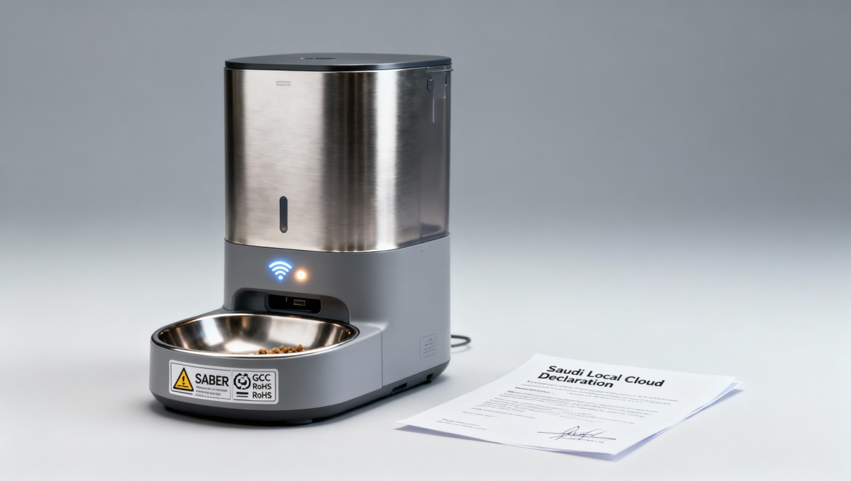 SASO Updates SABER: Smart Pet Feeders Require GCC RoHS + Local Cloud Declaration