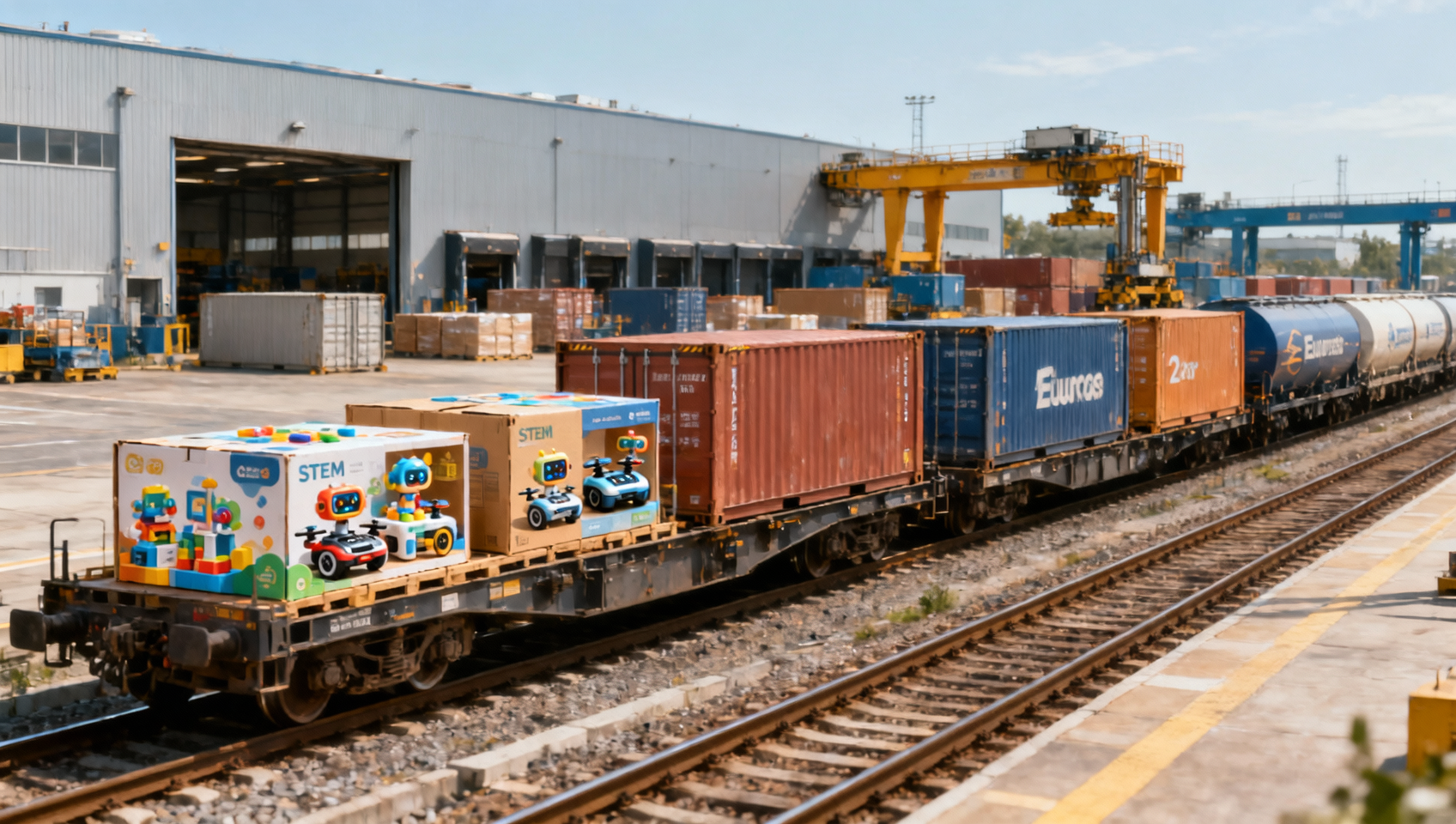 Hefei Rail Freight Cuts STEM Toy Export Transit to 12 Days