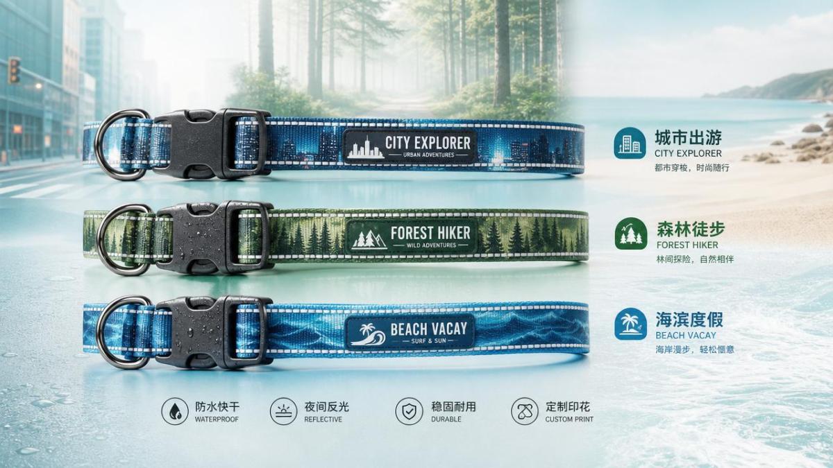 Custom Printed Dog Collars for Safer Outdoor Getaways Custom Printed Dog Collars for Safer Outdoor Getaways