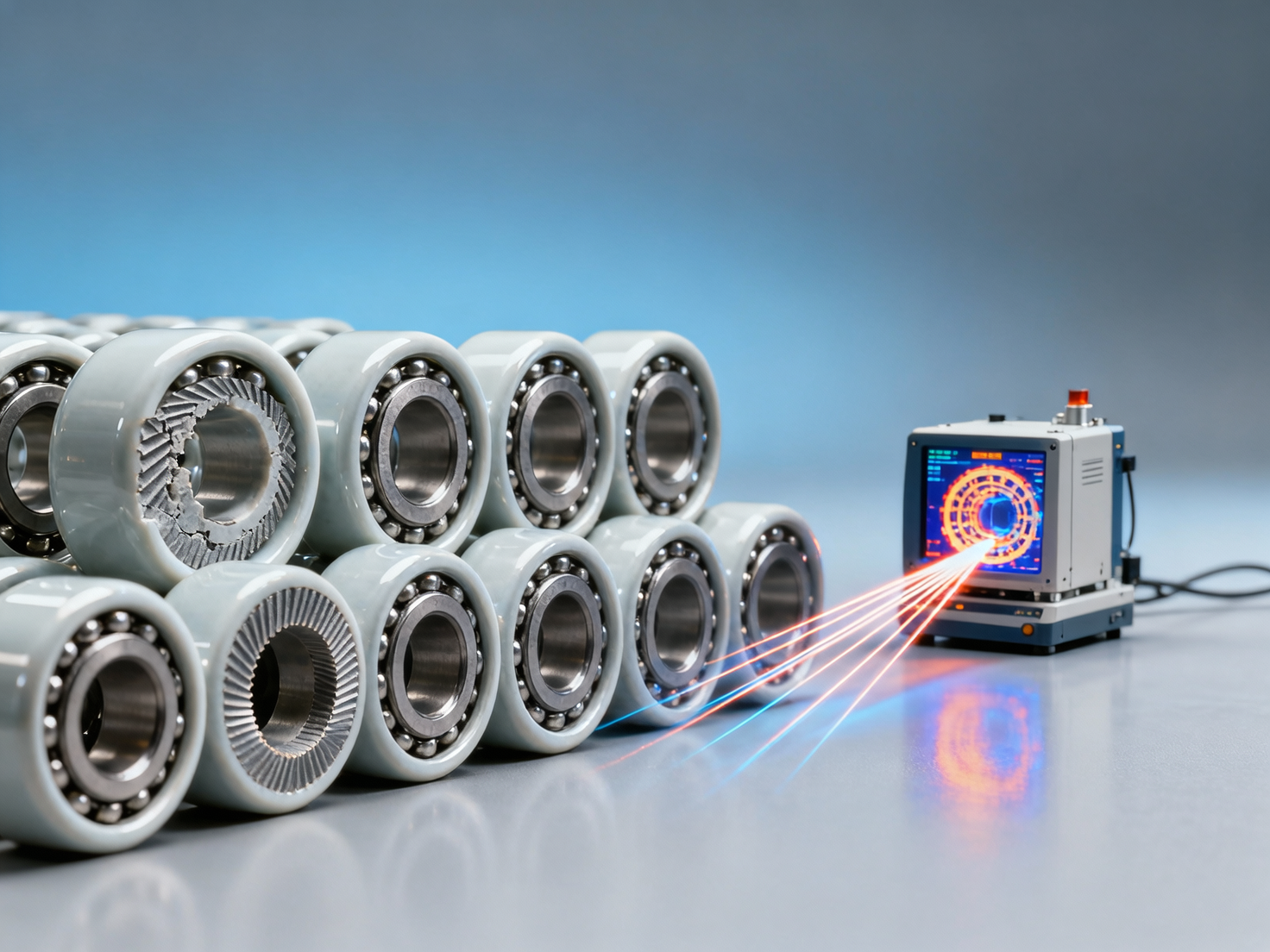 Ceramic bearings bulk shipments where micro-cracks show up only after thermal shock