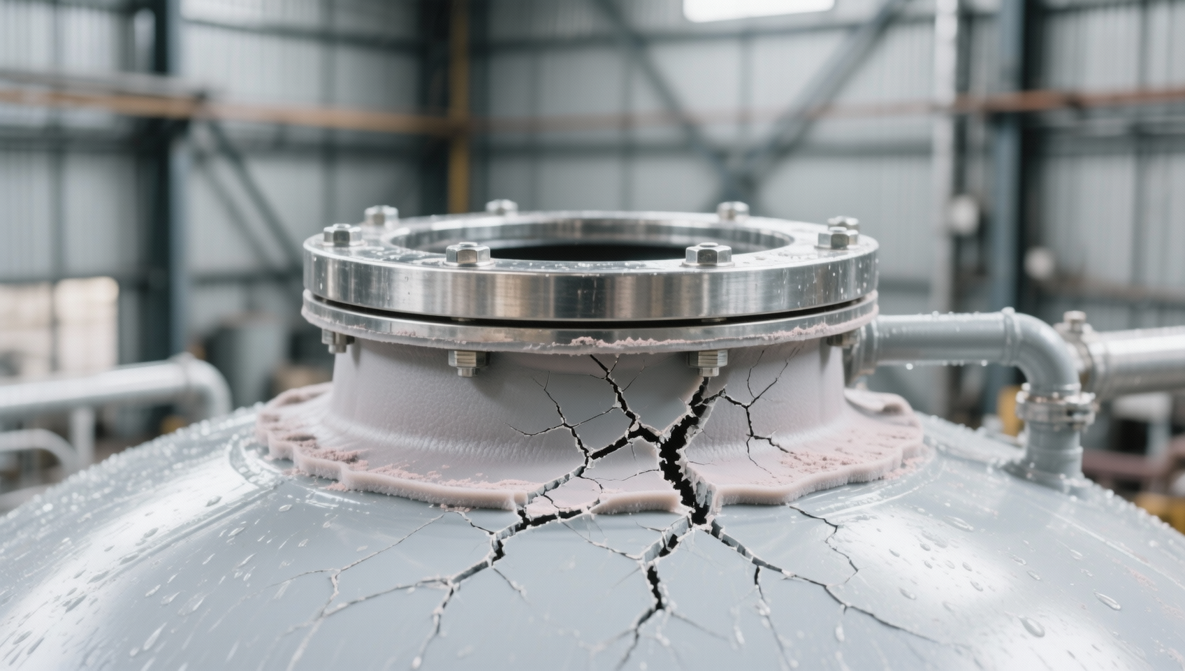 Rainwater harvesting tanks developing micro-cracks near inlet fittings—stress concentration or resin fatigue?