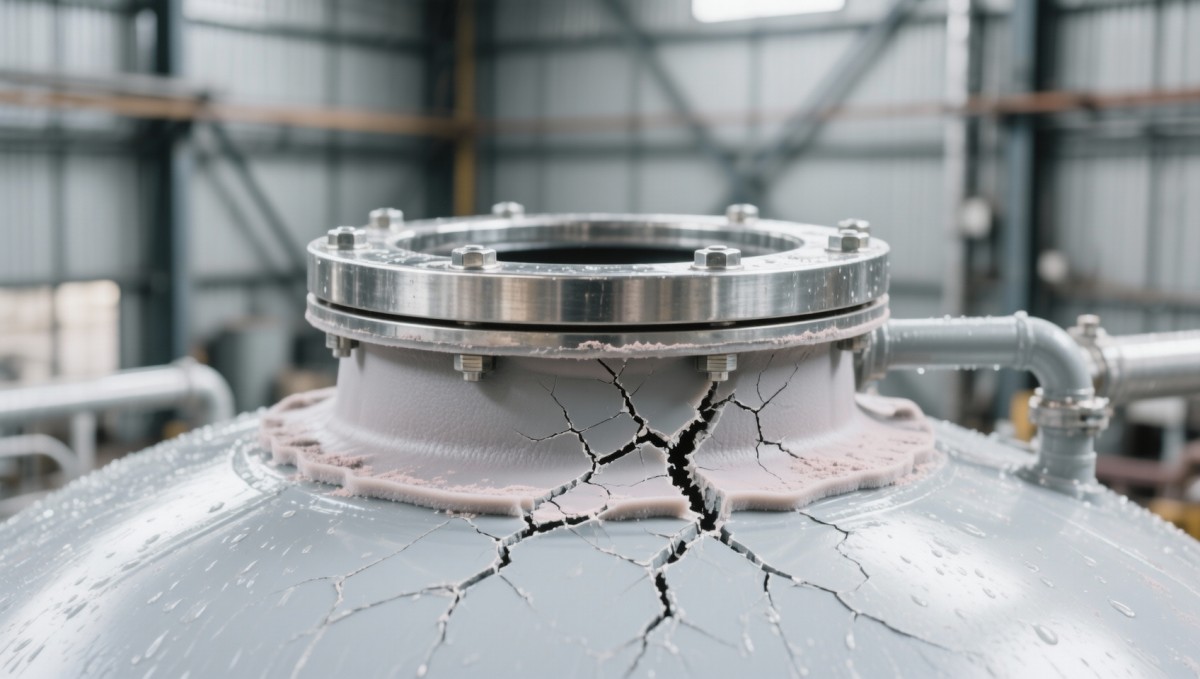 Rainwater harvesting tanks developing micro-cracks near inlet fittings—stress concentration or resin fatigue?