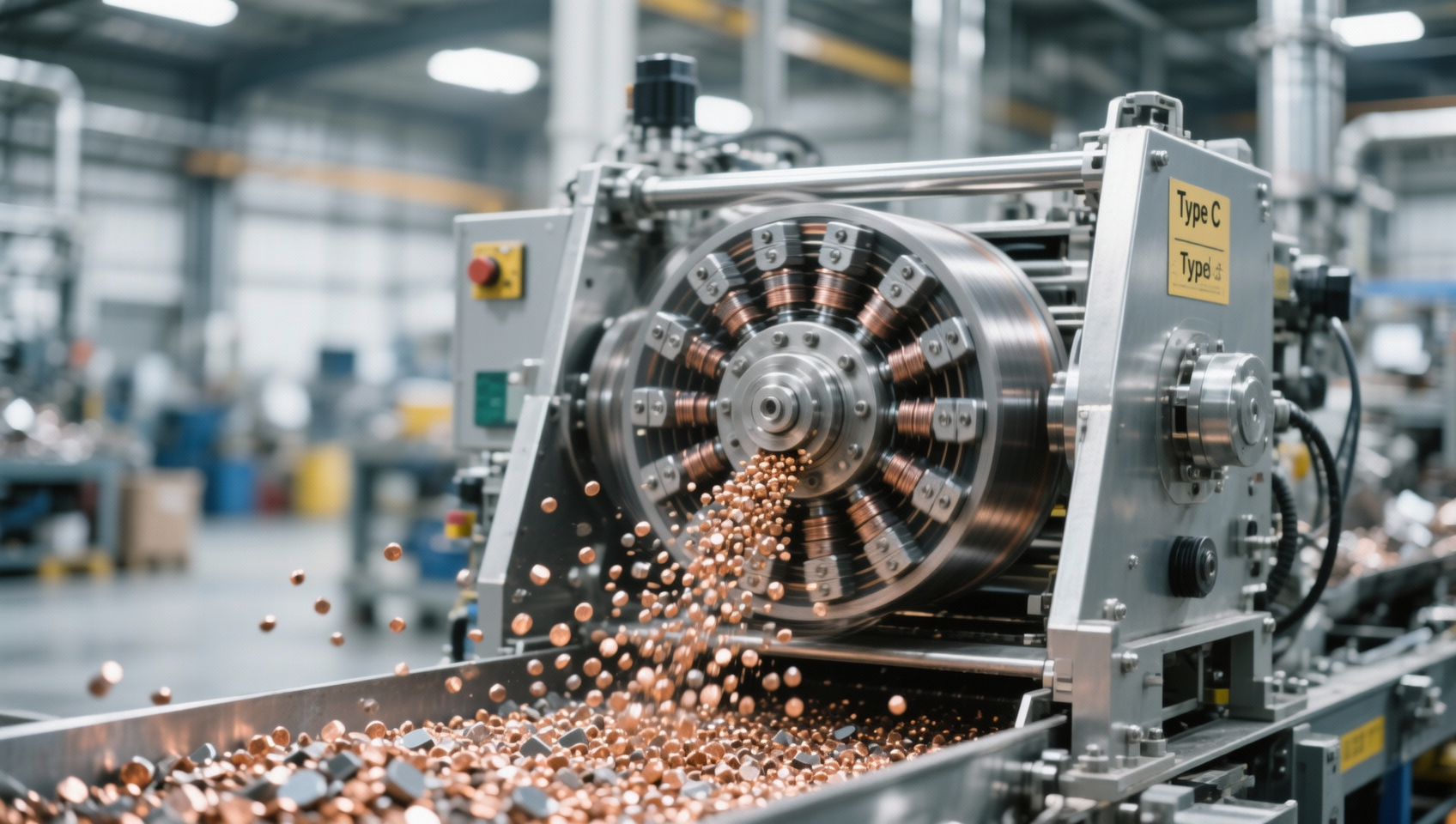 Eddy current separator rejecting non-ferrous metals below 3mm—frequency tuning or rotor geometry limit?