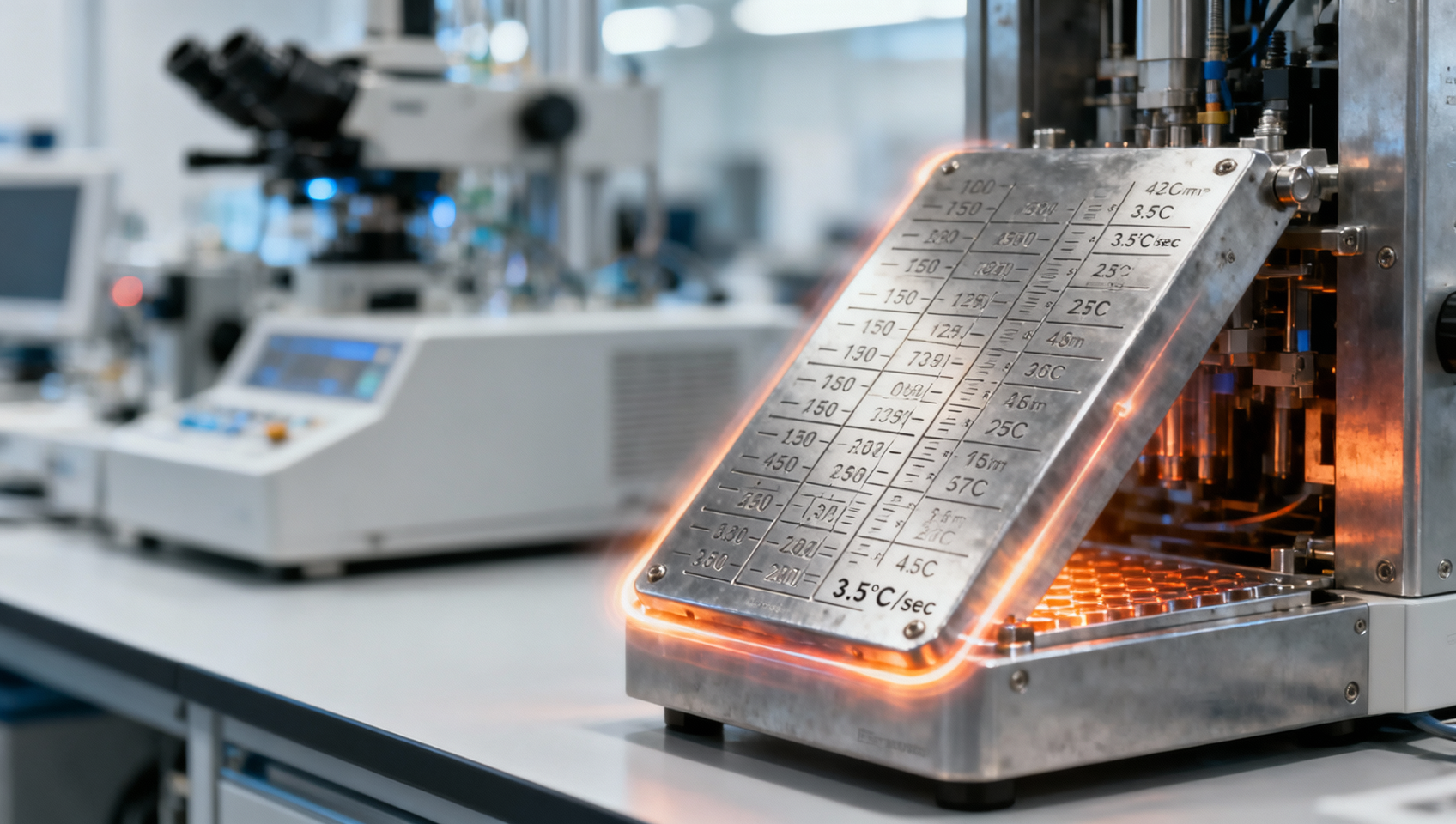 PCR thermal cyclers with gradient blocks: does uniformity hold at ramp rates above 3°C/sec?