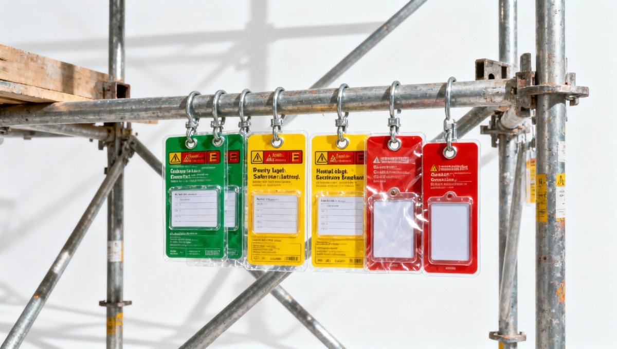 Scaffolding tags are simple until weather starts erasing them Scaffolding tags are simple until weather starts erasing them
