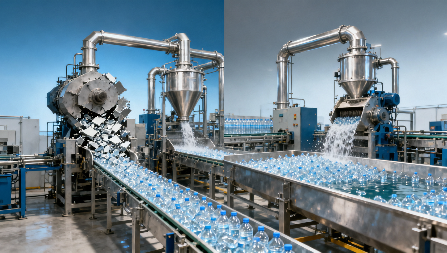 PET bottle washing line problems that lower flake purity PET bottle washing line problems that lower flake purity