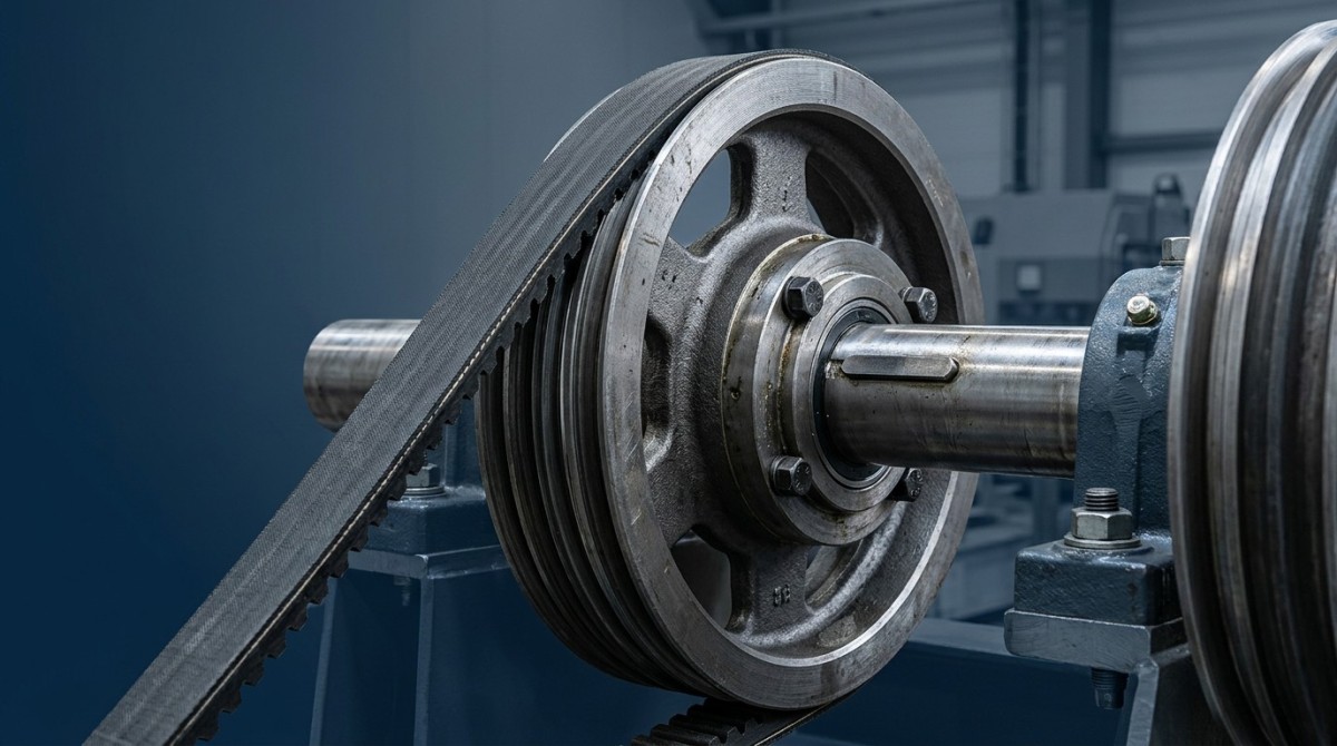 Preventing belt slip in mechanical engineering Preventing belt slip in mechanical engineering