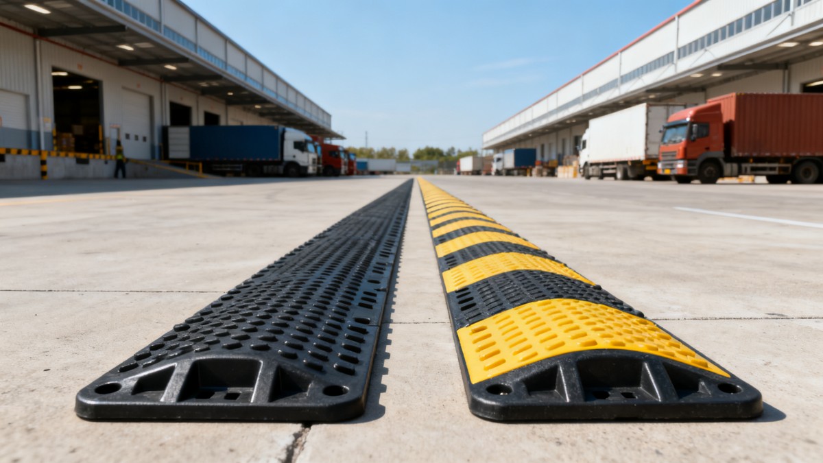 Plastic speed bumps or rubber: which lasts longer outdoors Plastic speed bumps or rubber: which lasts longer outdoors